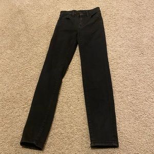 American eagle black skinny jeans 00 short